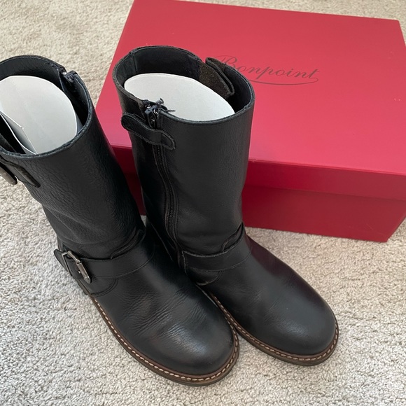 Bonpoint leather moto boot. Size 32 - Picture 10 of 10